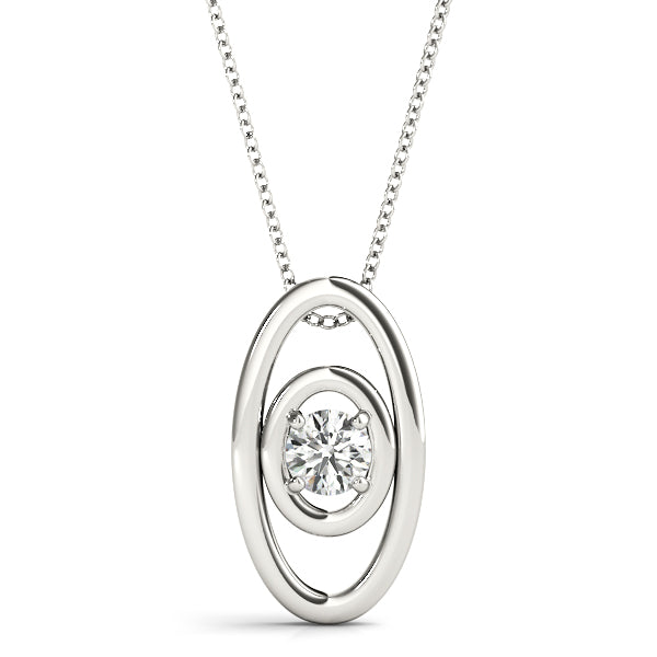 Round Diamond Solitaire Pendant · 0.10 ct tw