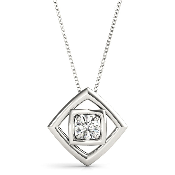 Round Diamond Solitaire Pendant · 0.35 ct tw