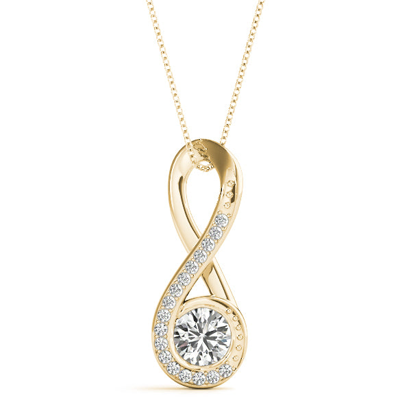 Round Fashion Diamond Pendant · 0.60 ct tw