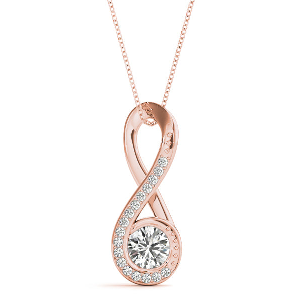 Round Fashion Diamond Pendant · 0.60 ct tw