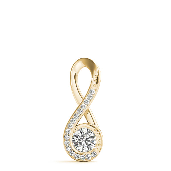 Round Fashion Diamond Pendant · 0.60 ct tw