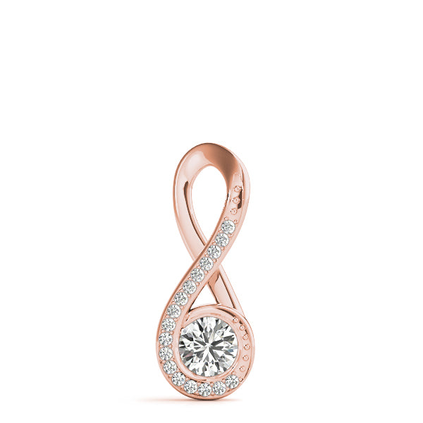 Round Fashion Diamond Pendant · 0.60 ct tw