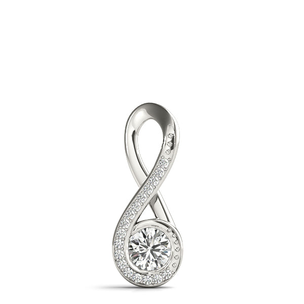 Round Fashion Diamond Pendant · 0.60 ct tw