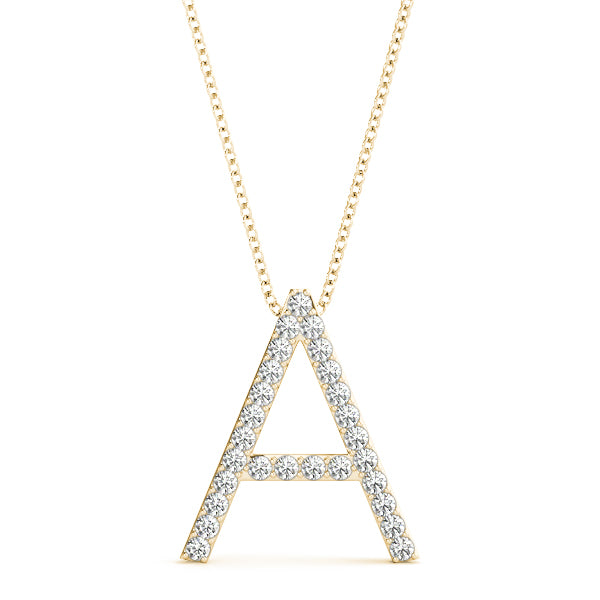 Diamond Initial Pendant · 0.16 ct tw