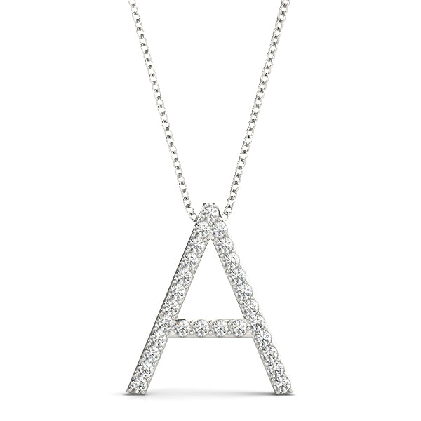 Diamond Initial Pendant · 0.16 ct tw