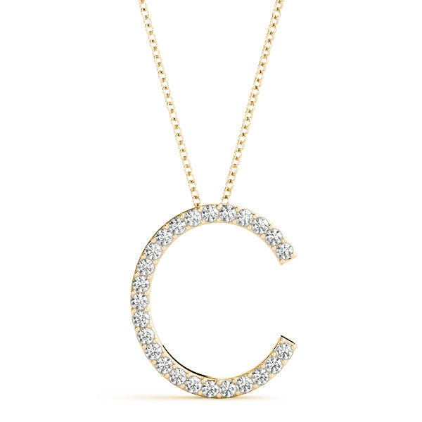 Diamond Initial Pendant · 0.15 ct tw