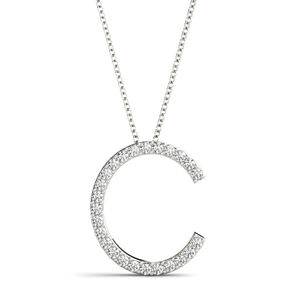 Diamond Initial Pendant · 0.15 ct tw