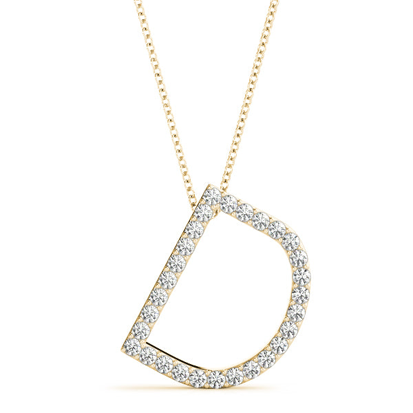 Diamond Initial Pendant · 0.17 ct tw