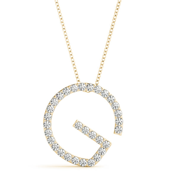 Diamond Initial Pendant · 0.18 ct tw