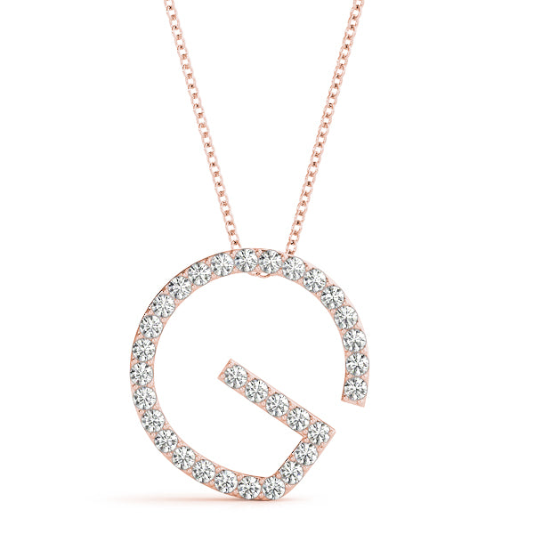Diamond Initial Pendant · 0.18 ct tw