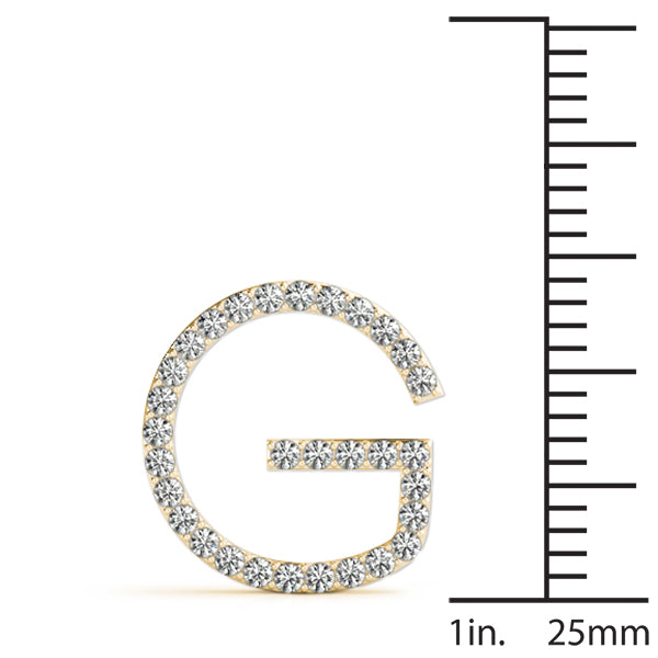 Diamond Initial Pendant · 0.18 ct tw