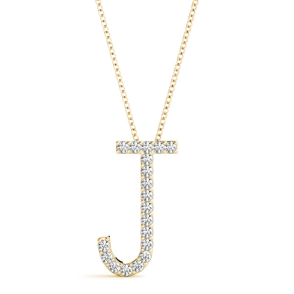 Diamond Initial Pendant · 0.11 ct tw
