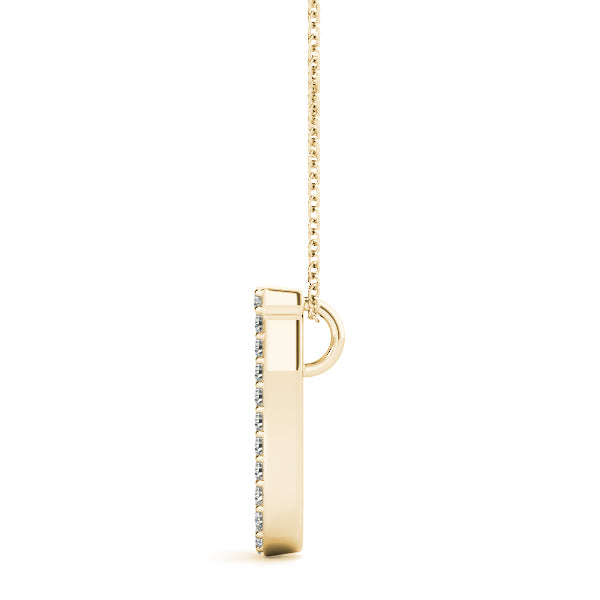 Diamond Initial Pendant · 0.11 ct tw