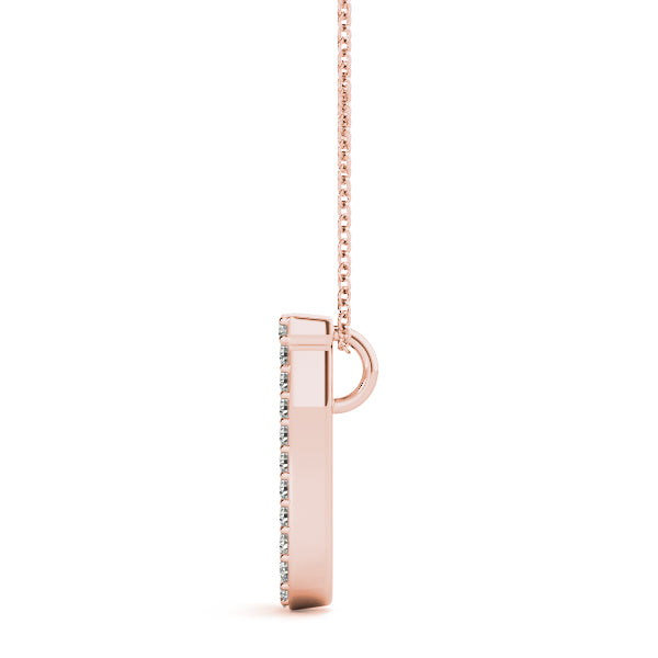 Diamond Initial Pendant · 0.11 ct tw