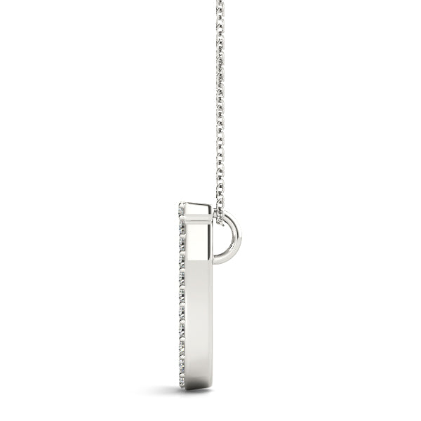 Diamond Initial Pendant · 0.11 ct tw