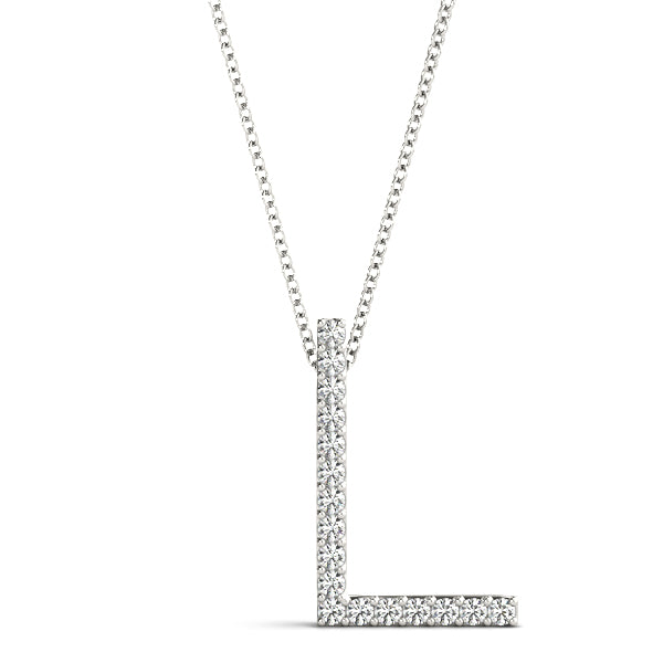 Diamond Initial Pendant · 0.10 ct tw