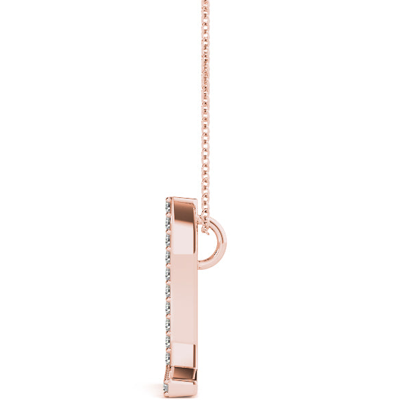 Diamond Initial Pendant · 0.10 ct tw