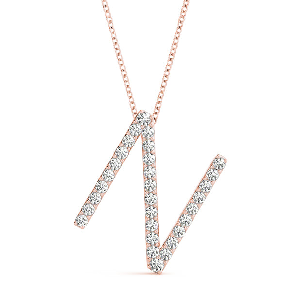 Diamond Initial Pendant · 0.18 ct tw