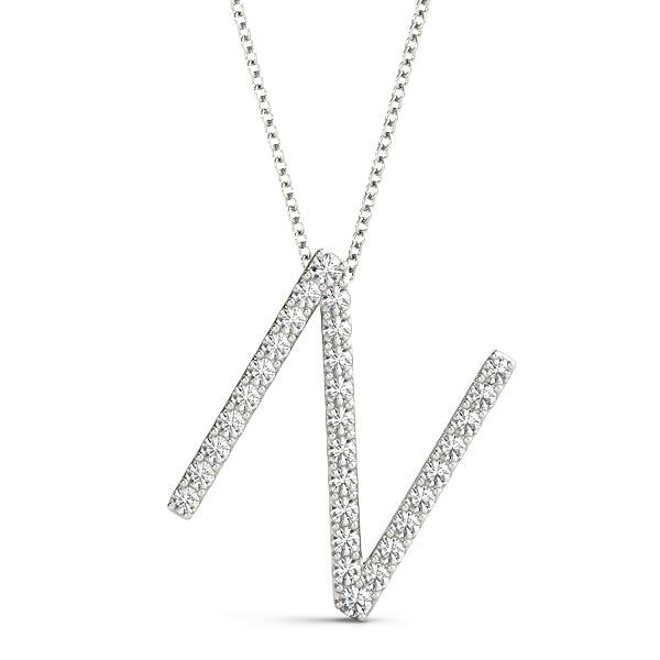 Diamond Initial Pendant · 0.18 ct tw