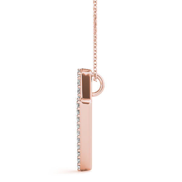 Diamond Initial Pendant · 0.18 ct tw