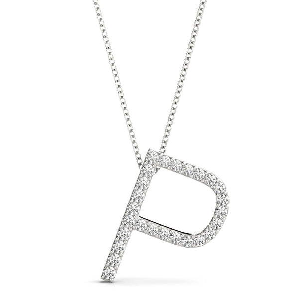 Diamond Initial Pendant · 0.16 ct tw
