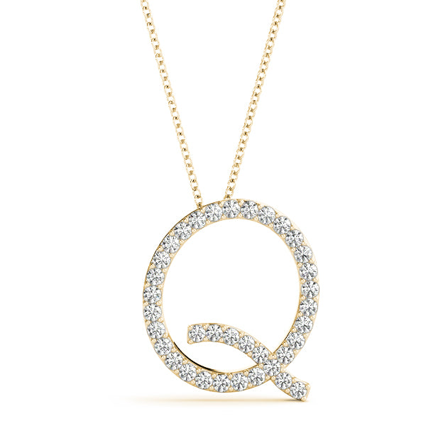 Diamond Initial Pendant · 0.18 ct tw