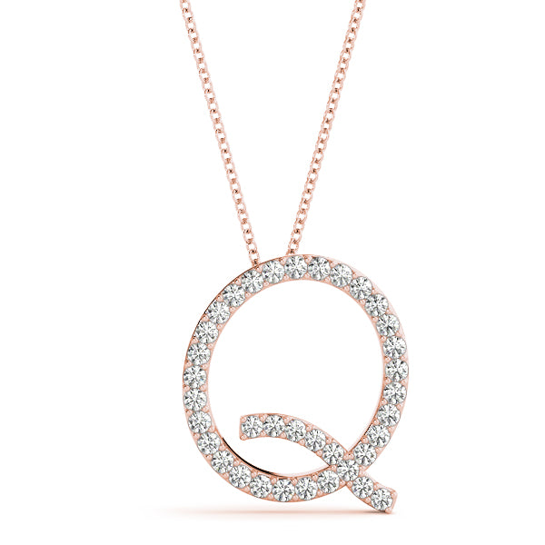 Diamond Initial Pendant · 0.18 ct tw