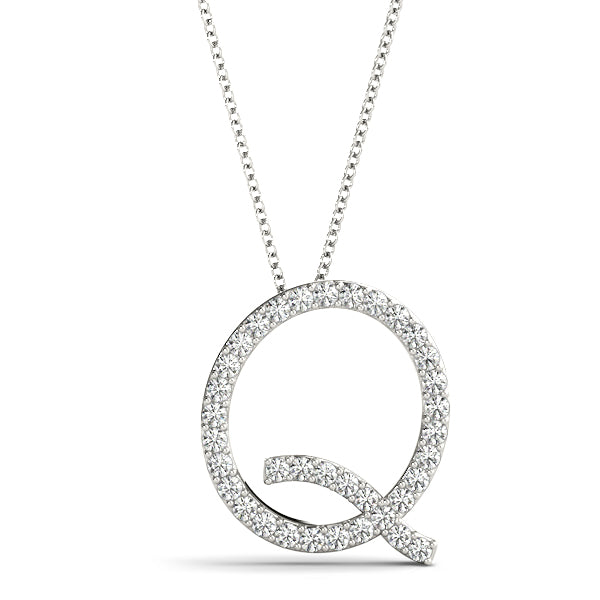 Diamond Initial Pendant · 0.18 ct tw