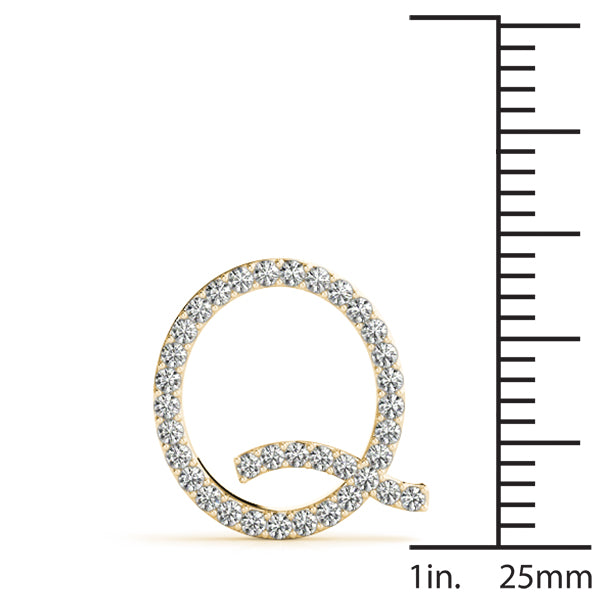 Diamond Initial Pendant · 0.18 ct tw