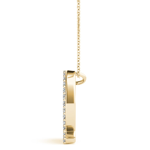 Diamond Initial Pendant · 0.18 ct tw