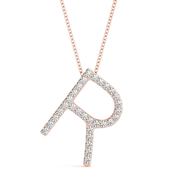 Diamond Initial Pendant · 0.18 ct tw