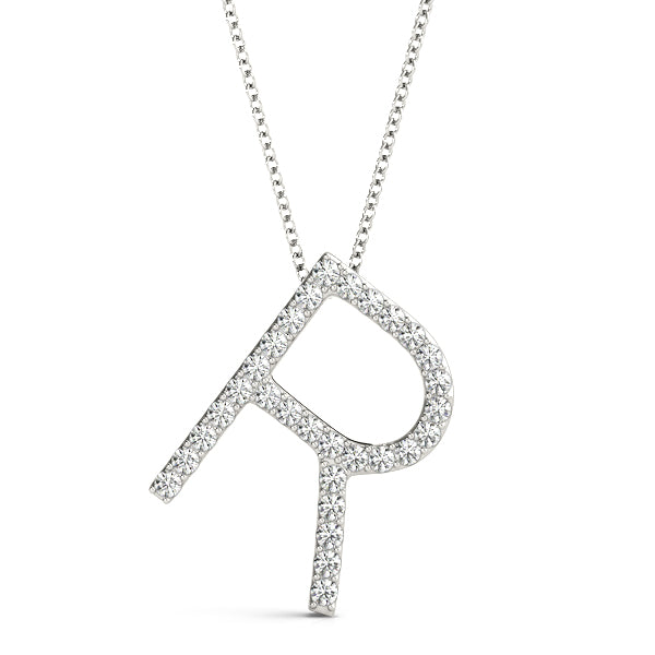 Diamond Initial Pendant · 0.18 ct tw