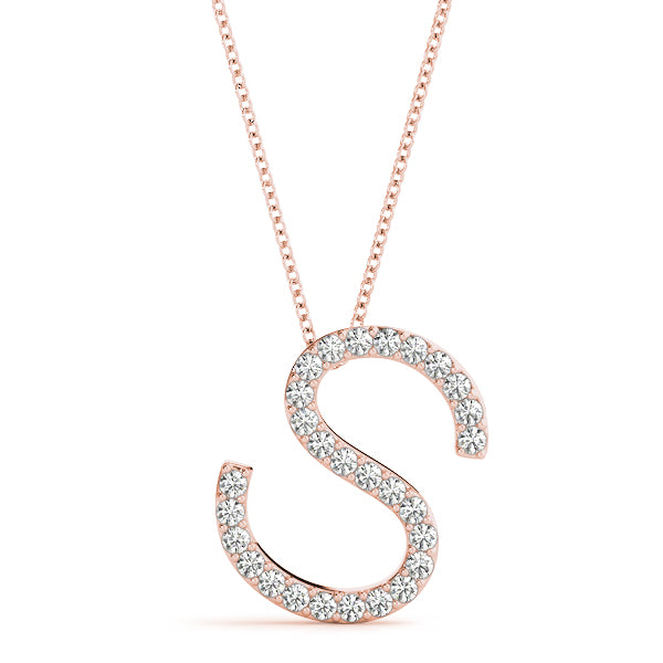 Diamond Initial Pendant · 0.17 ct tw