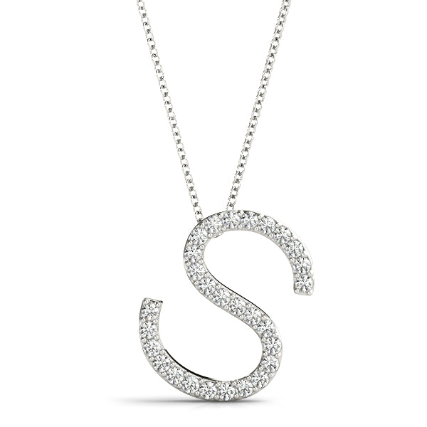 Diamond Initial Pendant · 0.17 ct tw
