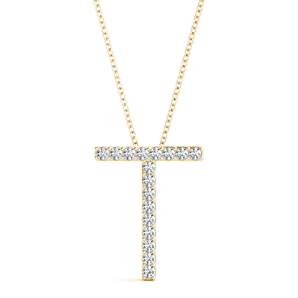 Diamond Initial Pendant · 0.10 ct tw