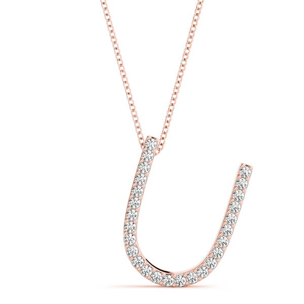Diamond Initial Pendant · 0.16 ct tw