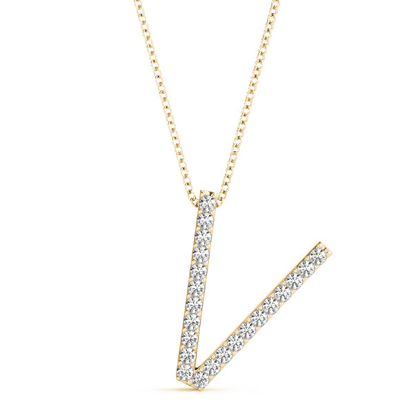 Diamond Initial Pendant · 0.13 ct tw