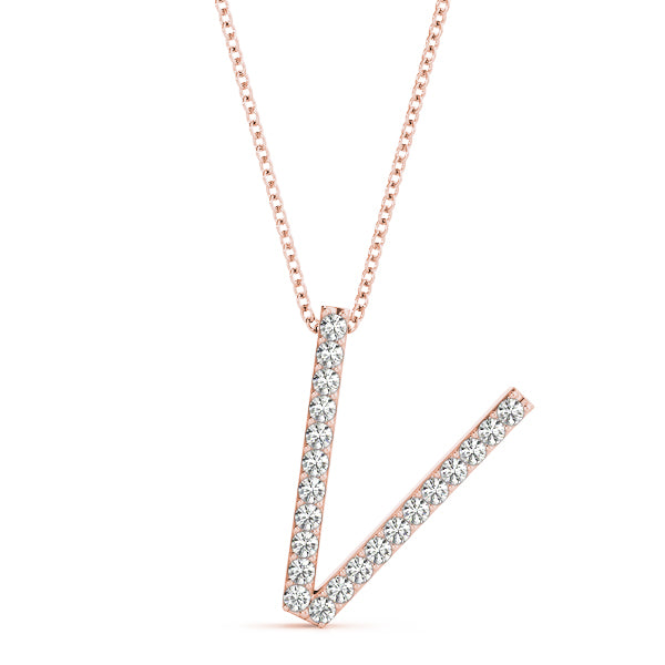 Diamond Initial Pendant · 0.13 ct tw