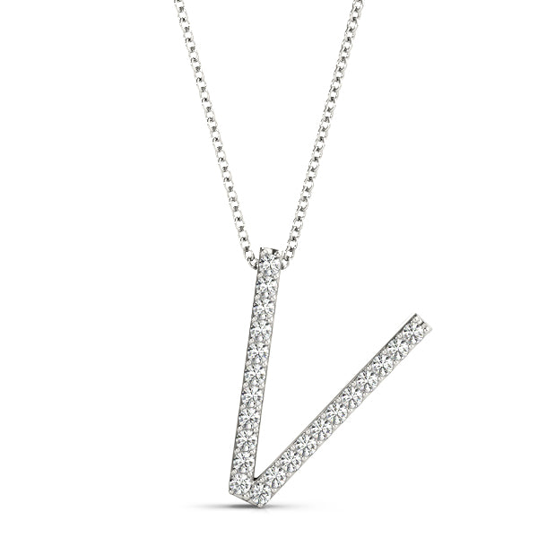 Diamond Initial Pendant · 0.13 ct tw