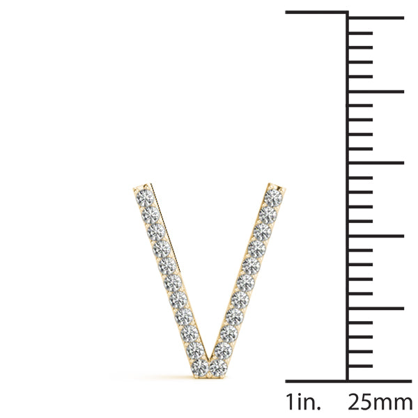 Diamond Initial Pendant · 0.13 ct tw