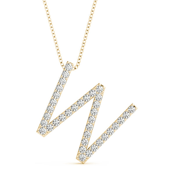 Diamond Initial Pendant · 0.18 ct tw