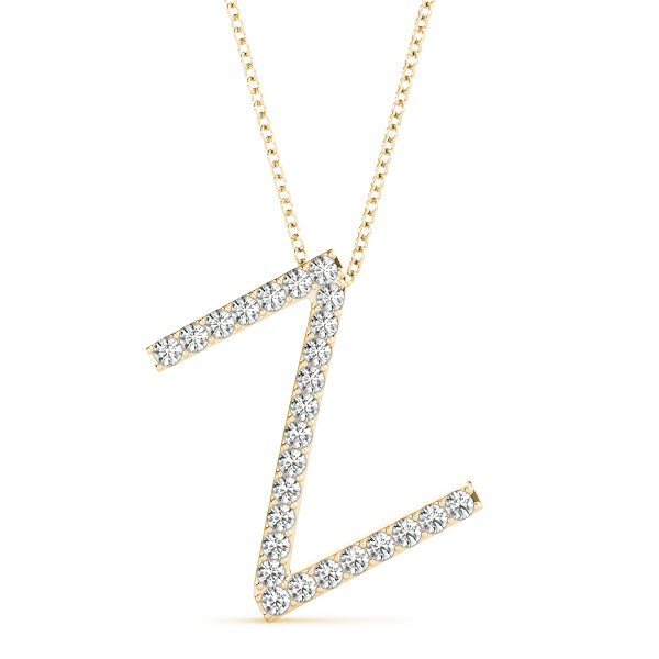 Diamond Initial Pendant · 0.16 ct tw