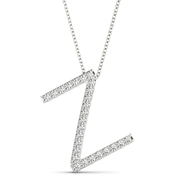 Diamond Initial Pendant · 0.16 ct tw