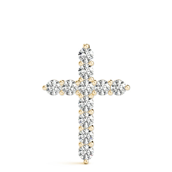 11 Stone Cross Diamond Pendant · 0.11 ct tw