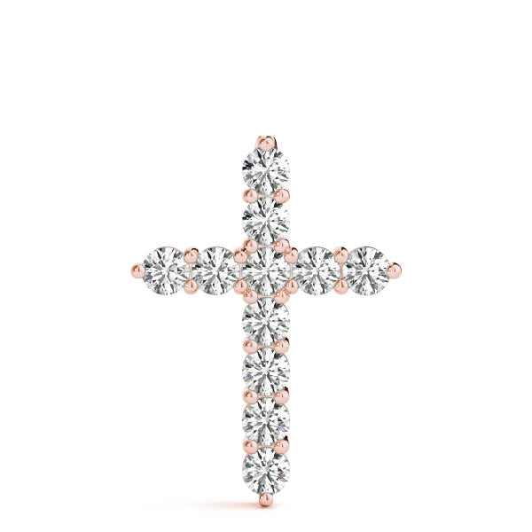 11 Stone Cross Diamond Pendant · 2.75 ct tw