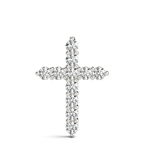 11 Stone Cross Diamond Pendant · 2.75 ct tw