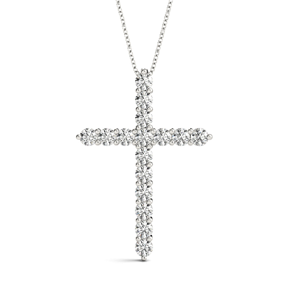 16 Stone Cross Diamond Pendant · 0.16 ct tw