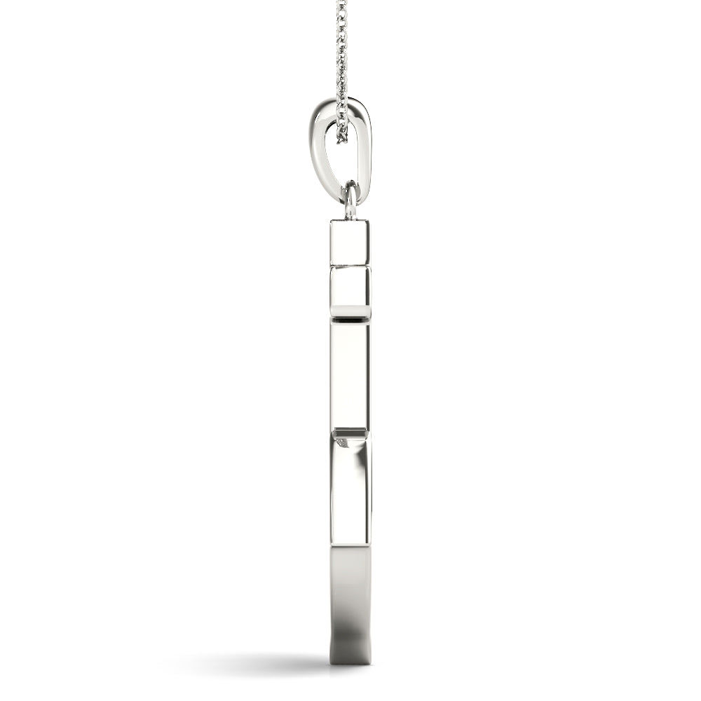 Diamond Anchor Pendant · 0.12 ct tw