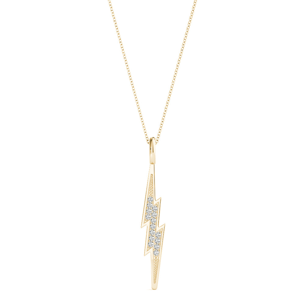 Thunderbolt Diamond Pendant · 0.06 ct tw