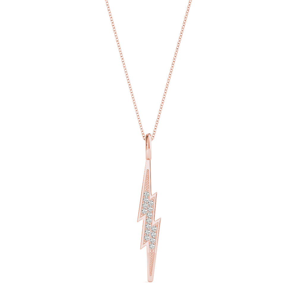 Thunderbolt Diamond Pendant · 0.06 ct tw